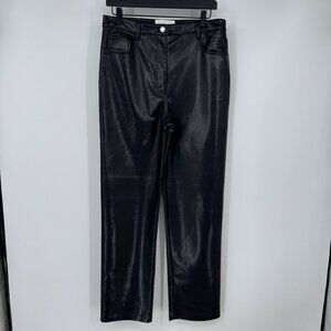 Aritzia Wilfred The Melina Vegan Leather Pant in Black Womens Size 10